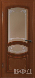 Межкомнатные двери - ПО Версаль Красное дерево